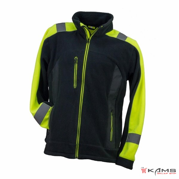 URG-POLAR C - BLUZA POLAROWA Z ODBLASKOWYMI PASAMI, 100% poliester - M-3XL