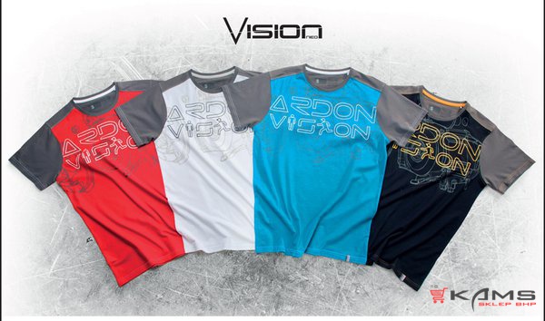 VISION - TSHIRT stylowy nadruk "ARDON VISION" 95% bawełna, 5% elastan, 180 g/m² 4 kolory - S-3XL.