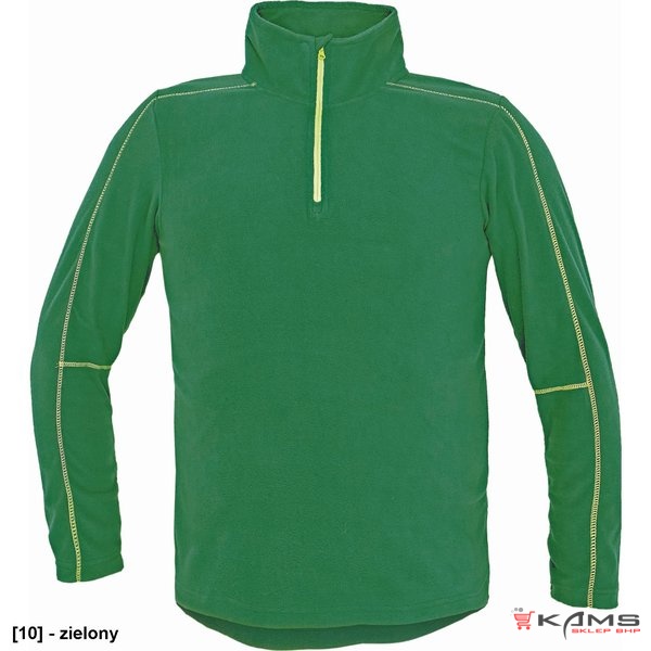 WELBURN - męska ciepła bluza oddychająca polarowa, miękka, oddychająca z wysokim kołnierzem - 2 kolory - L-2XL.