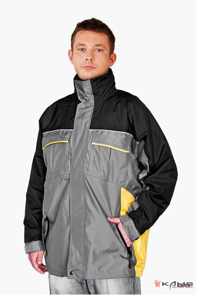 WIN-GREY - odzież ochronna, kurtka jesienno-zimowa z odsuwaną polarową podpinką - M-3XL.