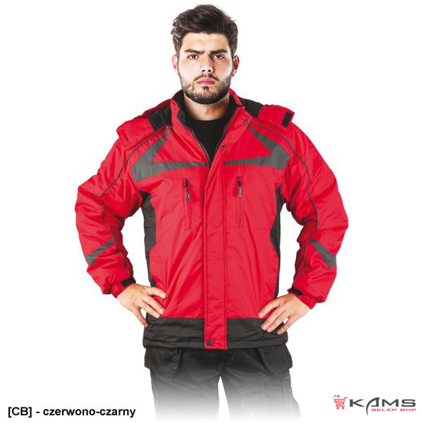 ZEALAND - kurtka ocieplana polarem, kołnierz stójka, odpinany kaptur z polarową podszewką - 3 kolory - M-3XL.