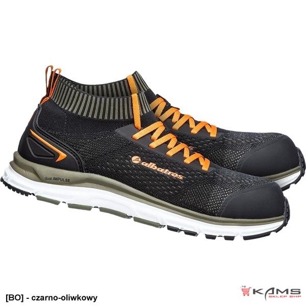 BRA-ULTMAT-P - Półbuty bezpieczne ULTIMATE IMPULSE BLACK LOW S1P ESD HRO SRA. - 2 kolory - 38-47