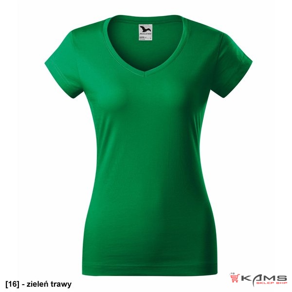 Fit V-neck 162 - ADLER - Koszulka damska, 180 g/m² - 13 kolorów - XS-2XL