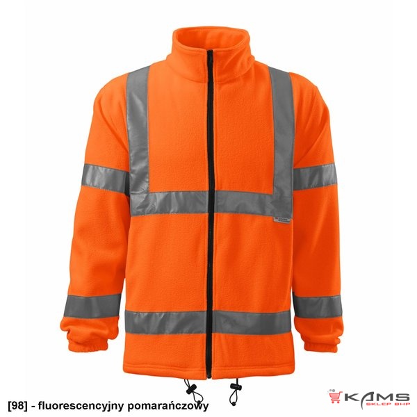 HV Fleece Jacket 5V1 - ADLER - Polar unisex, paski odblaskowe producenta 3M, 280 g/m², 100 % poliester - 2 kolory - M-3XL