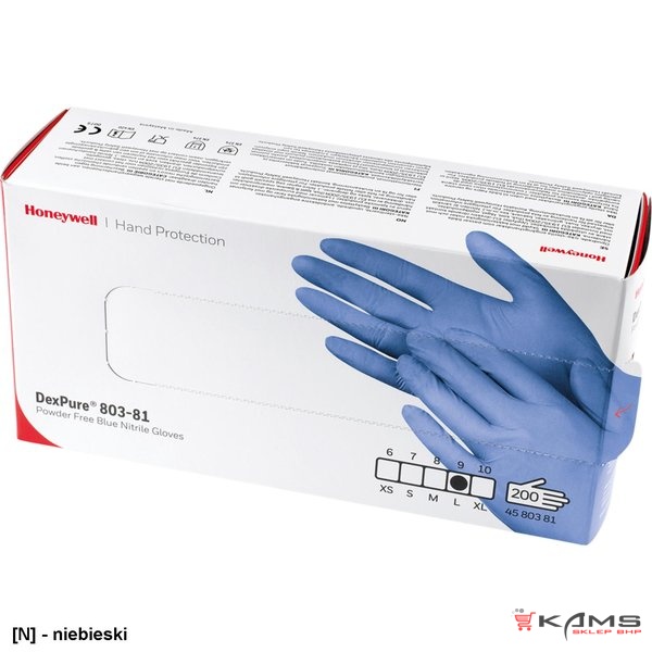 HW-NITDEX81 - Jednorazowe rękawice nitrylowe bezpudrowe - XS-XL