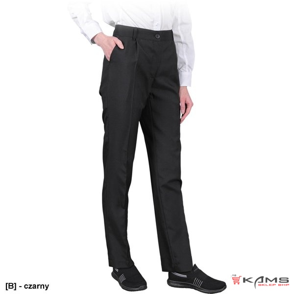 LARGO-L - Eleganckie spodnie do pasa w kant, damskie - S-2XL