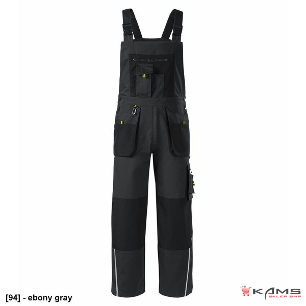 Ranger W04 - ADLER - Spodnie robocze ogrodniczki męskie, Cordura®, 270 g/m², 65 % poliester, 35 % bawełna - 2 kolory - 52/54-56/58