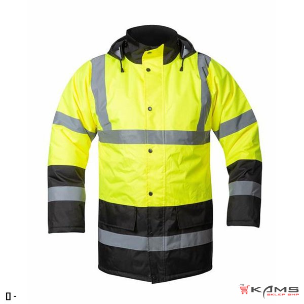 REF603 H89 - kurtka ocieplana HIVIZ, posiada pasy odblaskowe - S-4XL