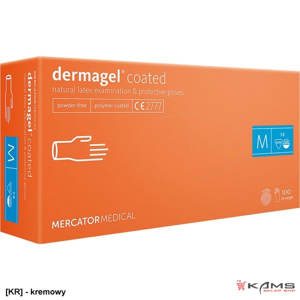 RMM-DERMAGEL - Rękawice lateksowe diagnostyczne - bezpudrowane, niesterylne - XS-XL