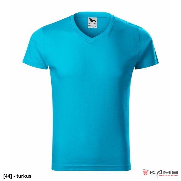 Slim Fit V-neck 146 - ADLER - Koszulka męska, 180 g/m² - 14 kolorów - S-3XL