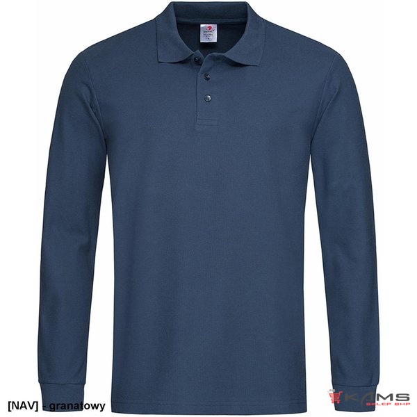SST3400 - Polo męskie z długim rękawem - 4 kolory - S-2XL