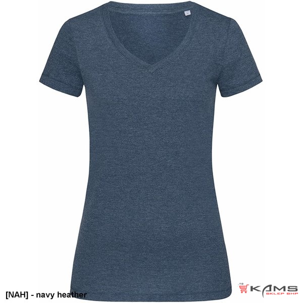 SST9910 - T-shirt damski V-neck ST9910 - 7 kolorów - S-XL