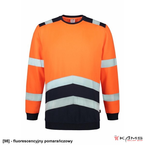 Sweater High Vis Bicolor T40 - ADLER - Bluza unisex, 280 g/m², 80 % poliester, 20 % bawełna - 2 kolory - S-3XL