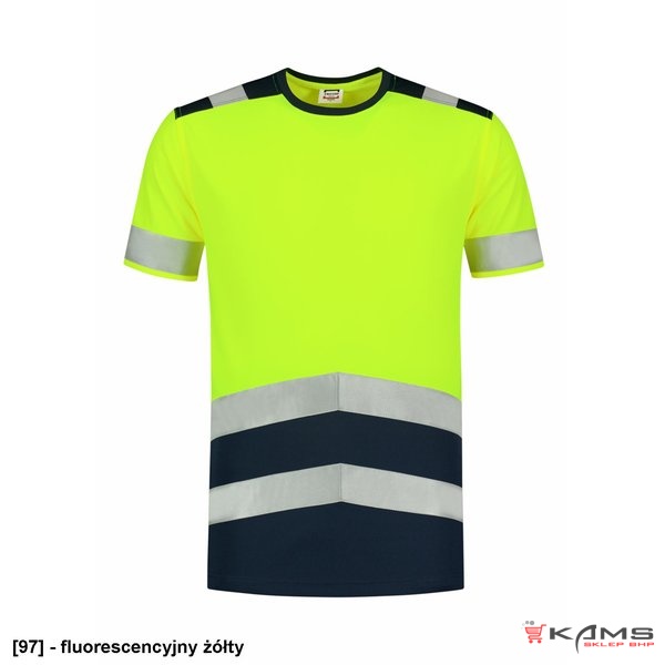 T-Shirt High Vis Bicolor T01 - ADLER - Koszulka unisex, 180 g/m², 100 % poliester - 2 kolory - S-3XL