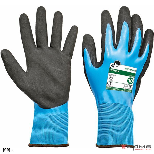 TETRAX - rękawice mechaniczne do ciężkich prac - 7-11