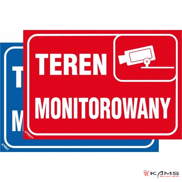 ZZ-112 - Znak Teren monitorowany - 150X210