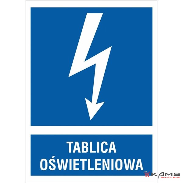 ZZ-14EIA - Znak elektryczny Tablica oświetleniowa. - 105X148-52X74
