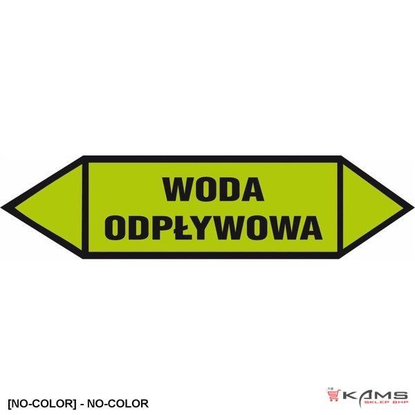 ZZ-1K1 - Oznakowanie rurociągów Woda odpływowa - 25x75-40x120