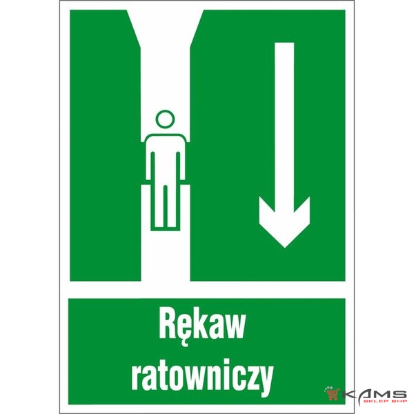 ZZ-20E - Znak ewakuacyjny Rękaw ratowniczy - 200x300-150x205