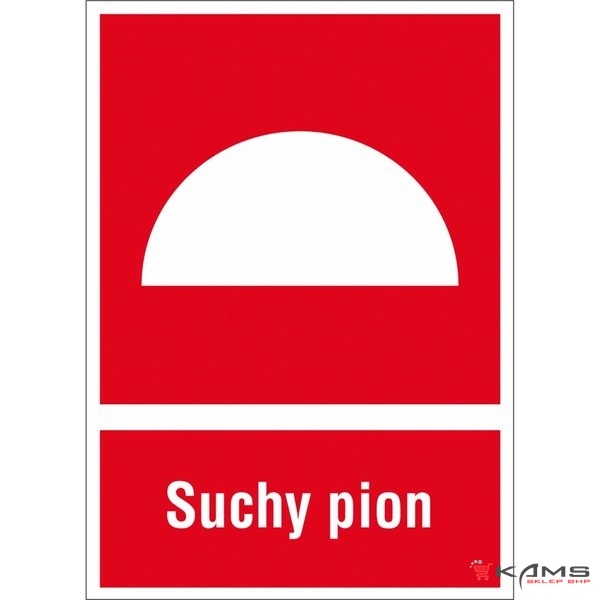 ZZ-21P - Znak ochrony PPOŻ Suchy pion - 150x205-200x300