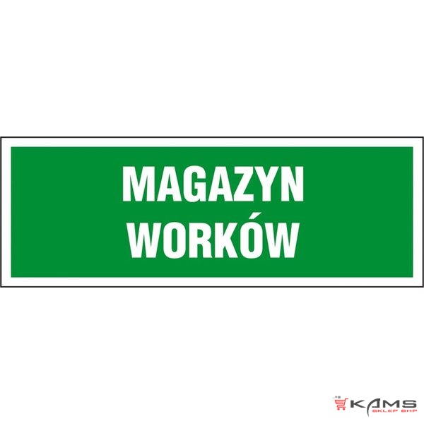 ZZ-22KL - Znak klęski żywiołowe Magazyn worków - 150x450-100x300