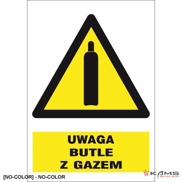 ZZ-25O-1 - Znak BHP Uwaga butle z gazem - 220x300