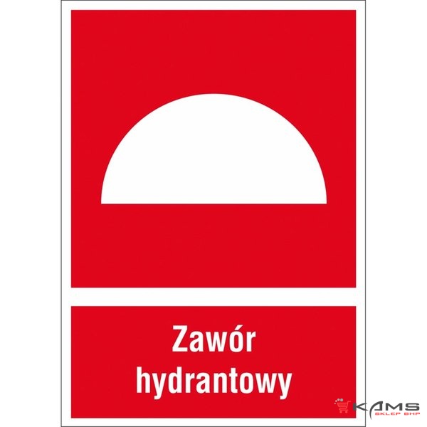 ZZ-27P - Znak ochrony PPOŻ Zawór hydrantowy - 200x300-150x205