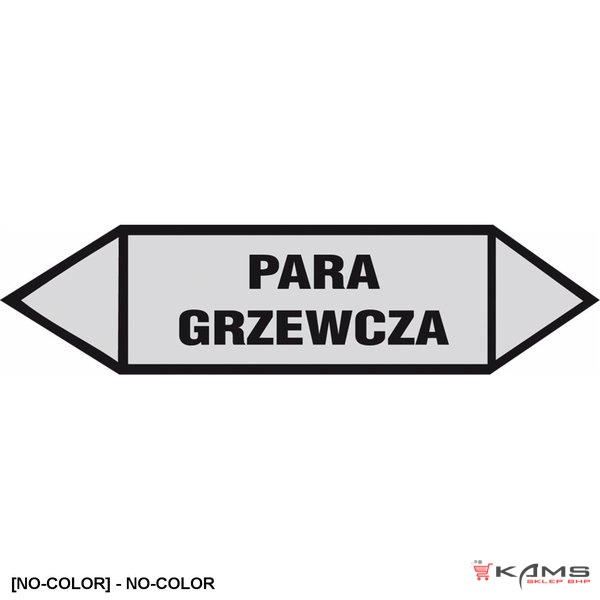 ZZ-2K3 - Oznakowanie rurociągów Para grzewcza - 40x120-25x75