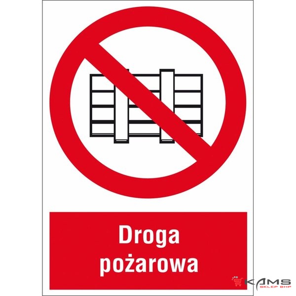 ZZ-32P - Znak ochrony PPOŻ Droga pożarowa - 200x300-150x205