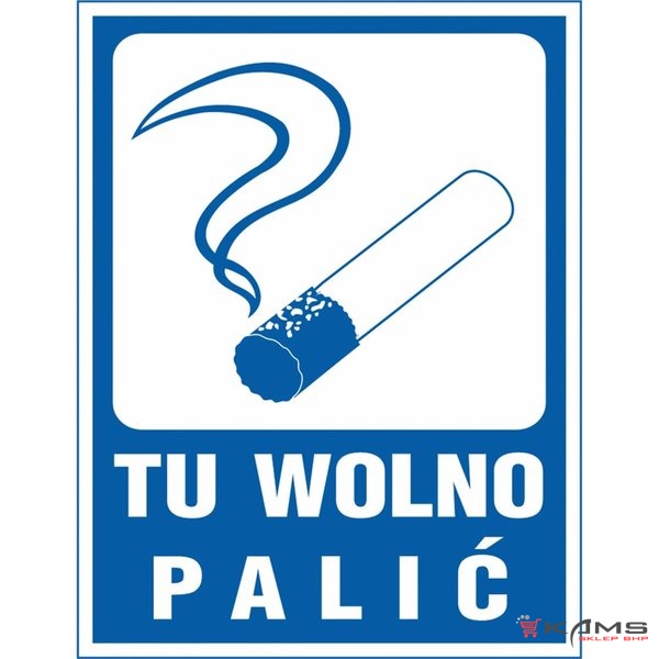 ZZ-52 - Znak Tu wolno palić - 120X160