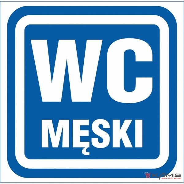 ZZ-62 - Znak WC męski - 100X100-150X150