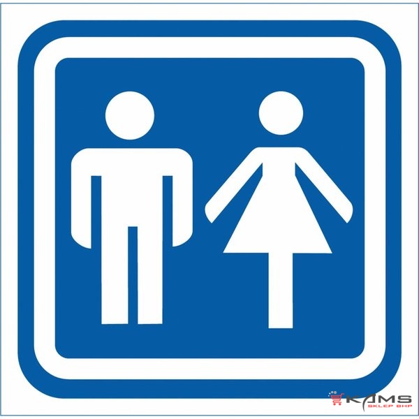 ZZ-66 - Znak Oznaczenie WC - 150x150-100x100