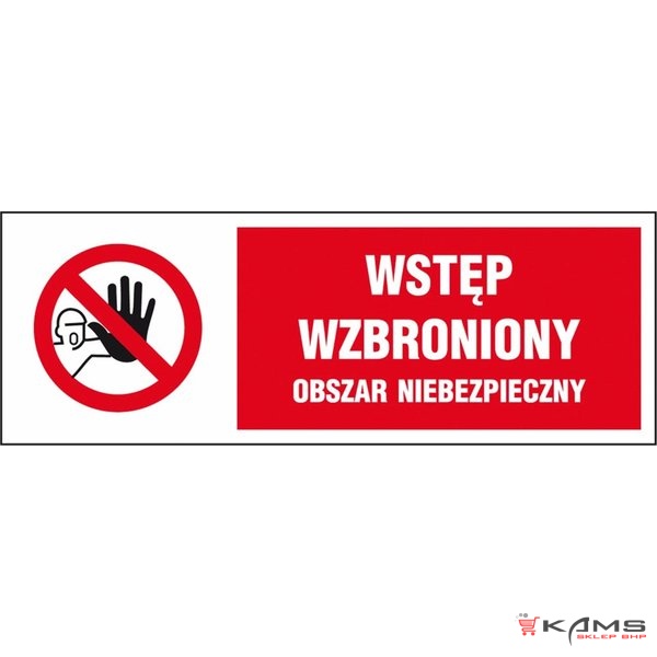 ZZ-7KL - Znak klęski żywiołowe Wstęp wzbroniony obszar niebezpieczny - 100x300-150x450