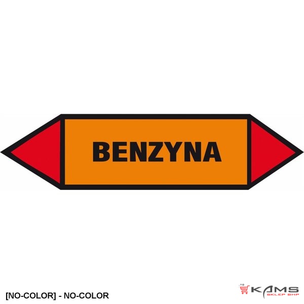 ZZ-8K1 - Oznakowanie rurociagów Benzyna - 25x75-40x120