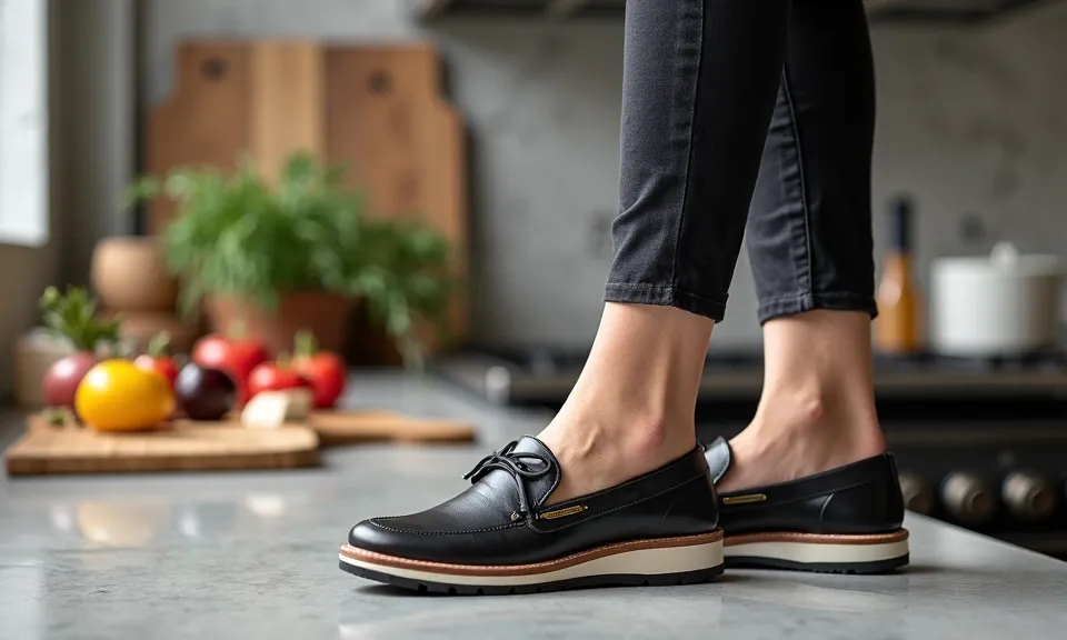 buty robocze, damskie buty do kuchni, bezpieczeństwo, komfort, antypoślizgowe, oddychające materiały, design, kuchnia, praca,