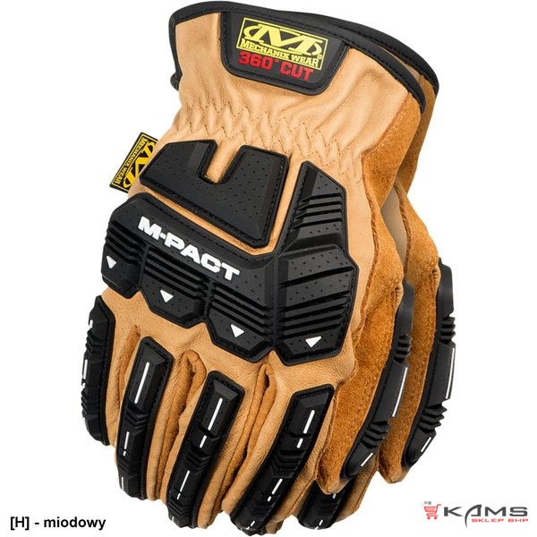 RM-DRIVERTAN - Rękawice MECHANIX DURAHIDE® M-PACT® DRIVER F9-360 TAN - S-2XL