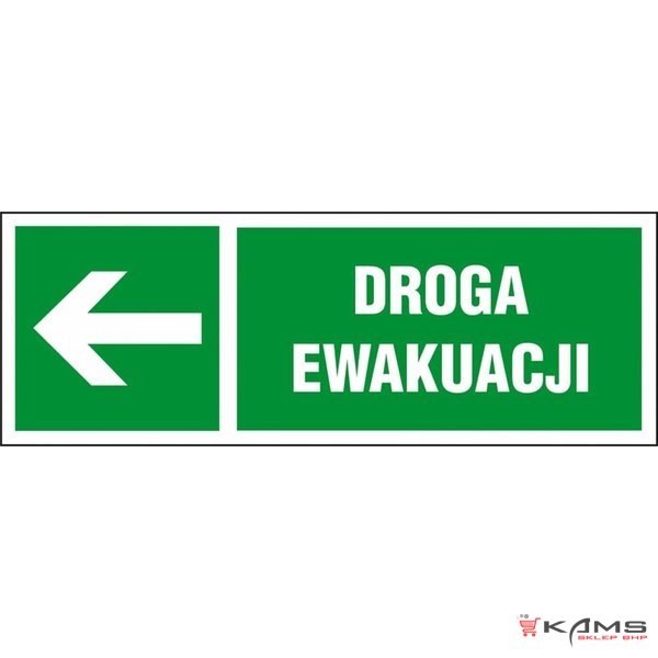 ZZ-12KL - Znak klęski żywiołowe Droga ewakuacyjna - 100x300-150x450