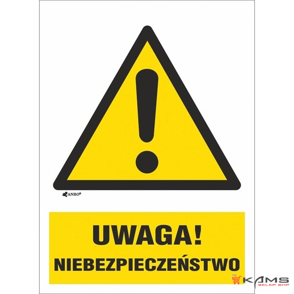 ZZ-156CH1 - Oznakowanie substancji chemicznych Ogólny znak ostrzeżenia przed niebezpieczeństwami - 220x300