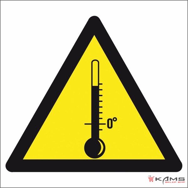 ZZ-17O - Znak BHP Ostrzeżenie przed wysokimi temperaturami - 200x200