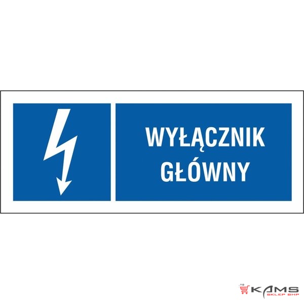 ZZ-1EIB - Znak elektryczny Wyłącznik główny. - 74X210