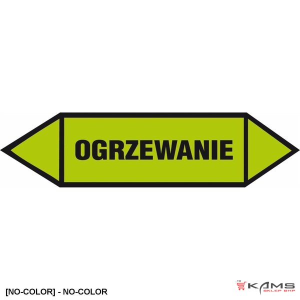 ZZ-1K9 - Oznakowanie rurociagów Ogrzewanie - 25x75-40x120