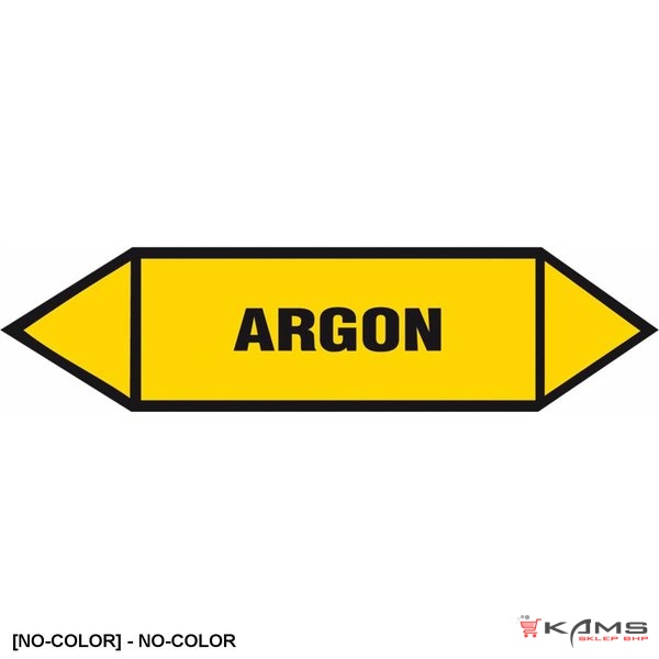 ZZ-7K1 - Oznakowanie rurociagów Argon - 40x120-25x75