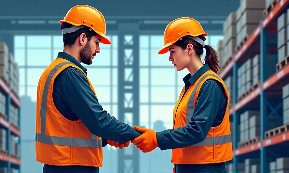 odzież ochronna, bezpieczeństwo pracy, pracownik, kask, rękawice, kamizelka odblaskowa, środowisko pracy, bezpieczeństwo, och