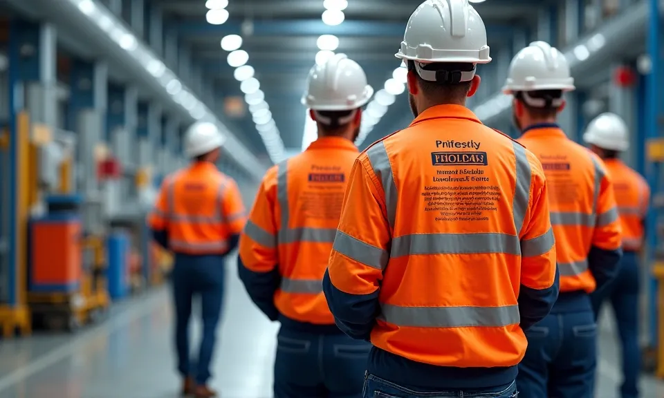 nadruk Flex, odzież robocza, BHP, personalizacja, bezpieczeństwo, odzież zabezpieczająca, druk termiczny, metoda personalizac