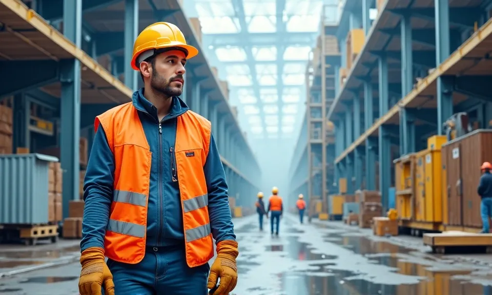 odzież robocza, bezpieczeństwo, pracownik, budowa, zakład produkcyjny, magazyn, odzież ochronna, helmy, kamizelki odblaskowe,