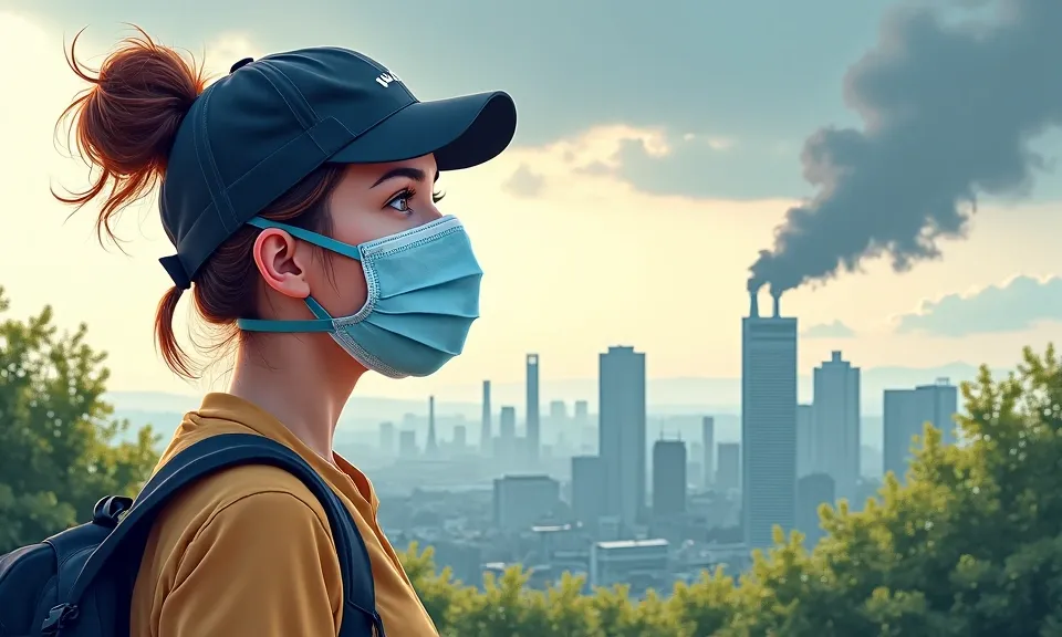 maska wielokrotnego użytku, ochrona dróg oddechowych, zanieczyszczenia powietrza, smog, filtracja, jakość powietrza, bezpiecz